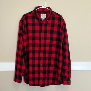 St John's Bay Super Soft 100% Cotton Flannel Button-Down
